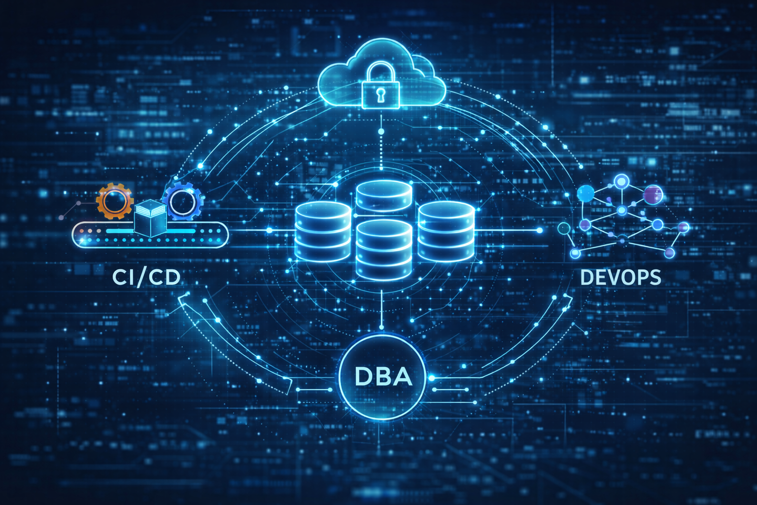 Automação de bancos de dados integrando DBA, cloud, CI/CD e DevOps