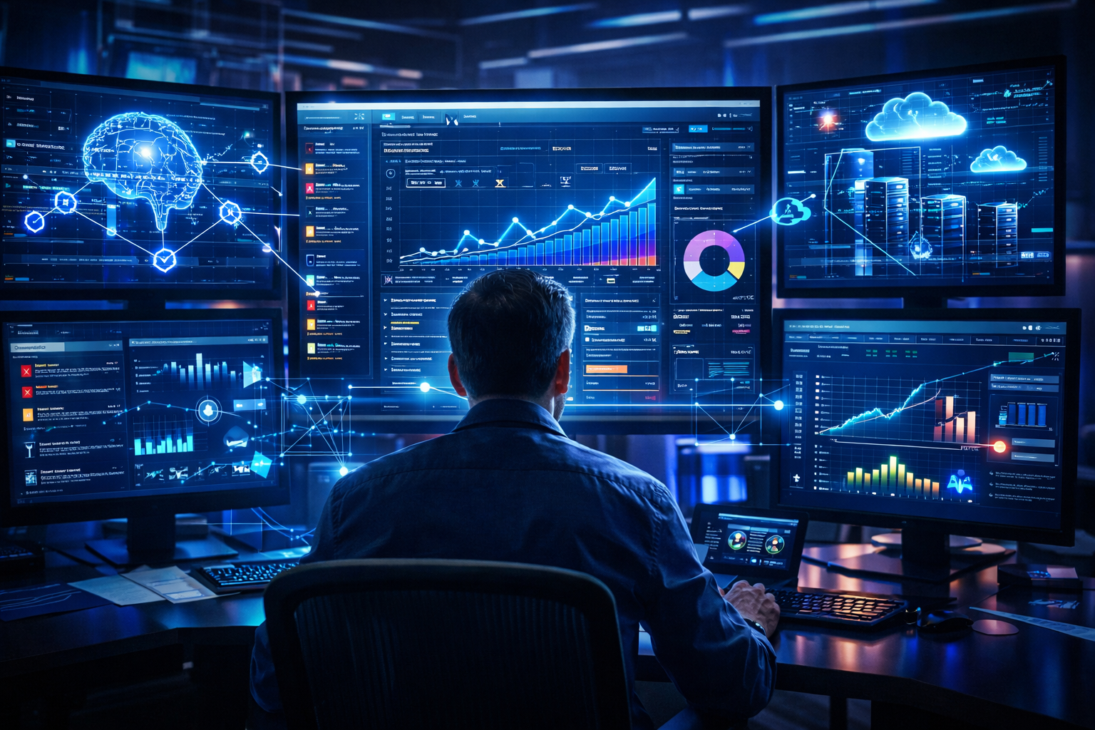 IA para administração de banco monitorando dashboards