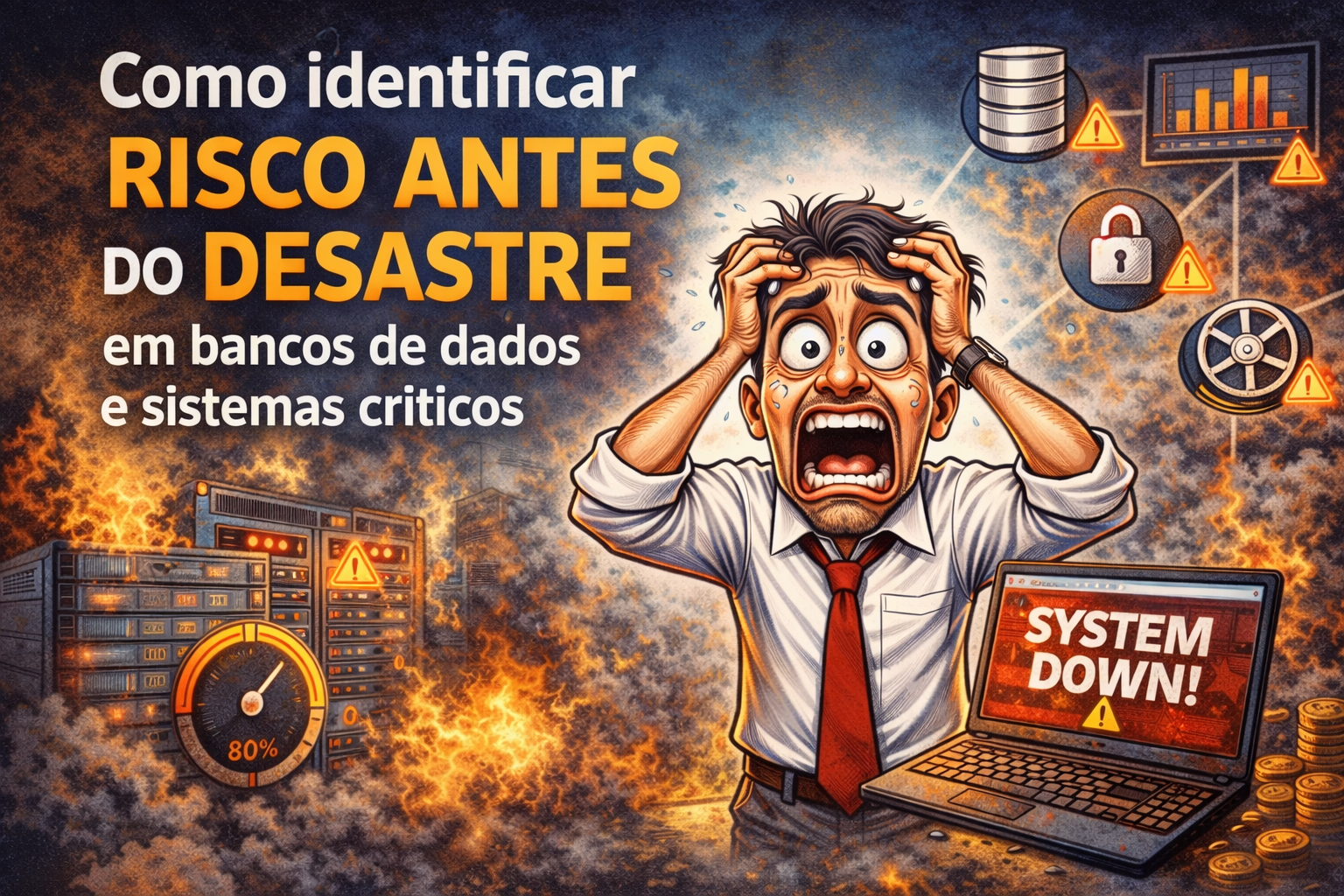 Como identificar risco antes do desastre: seu sistema não cai do nada