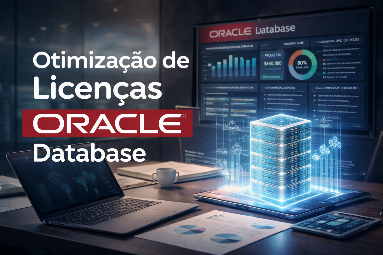 Otimização de licenças Oracle Database com análise de custos e performance em ambiente corporativo