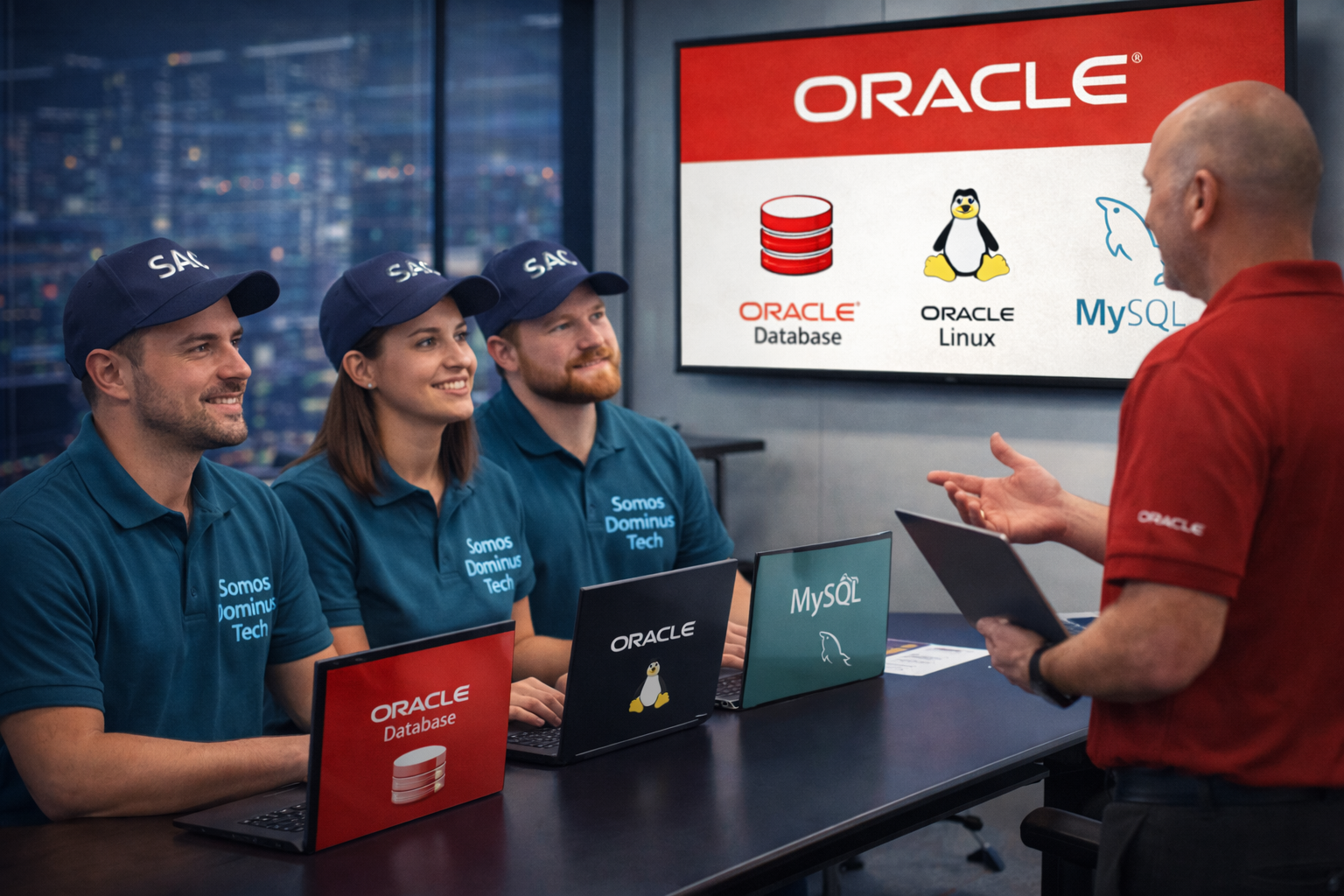 Treinamento em soluções Oracle para equipes corporativas com foco em Database, Linux e MySQL