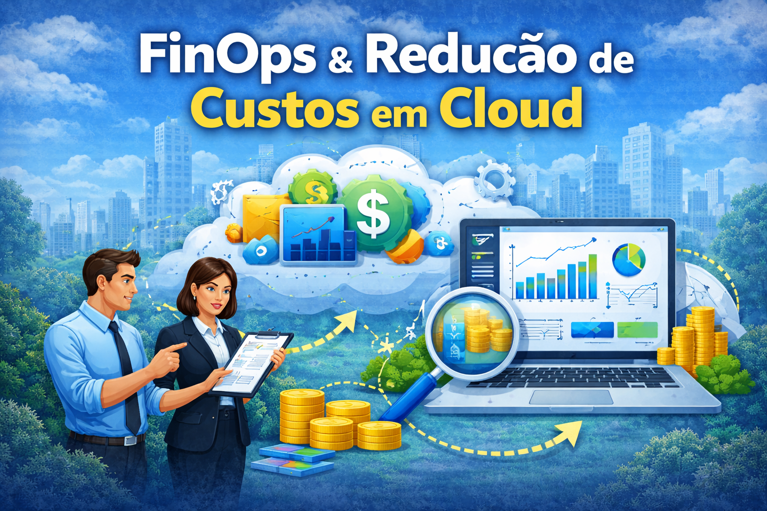 finops redução de custos em ti com otimização de cloud e análise de gastos para aumento de eficiência empresarial
