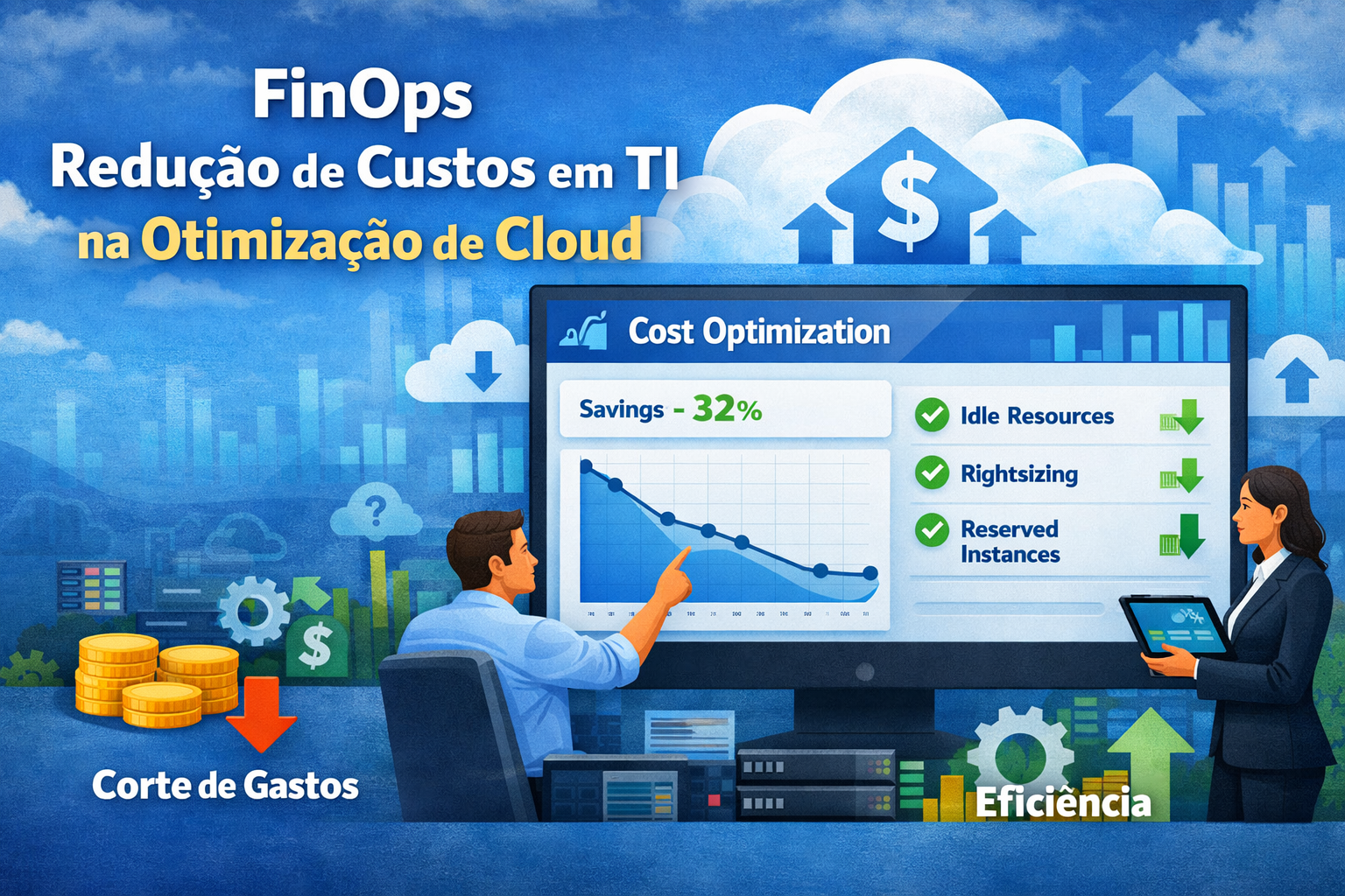 finops redução de custos em ti na otimização de cloud com análise de gastos e eficiência operacional