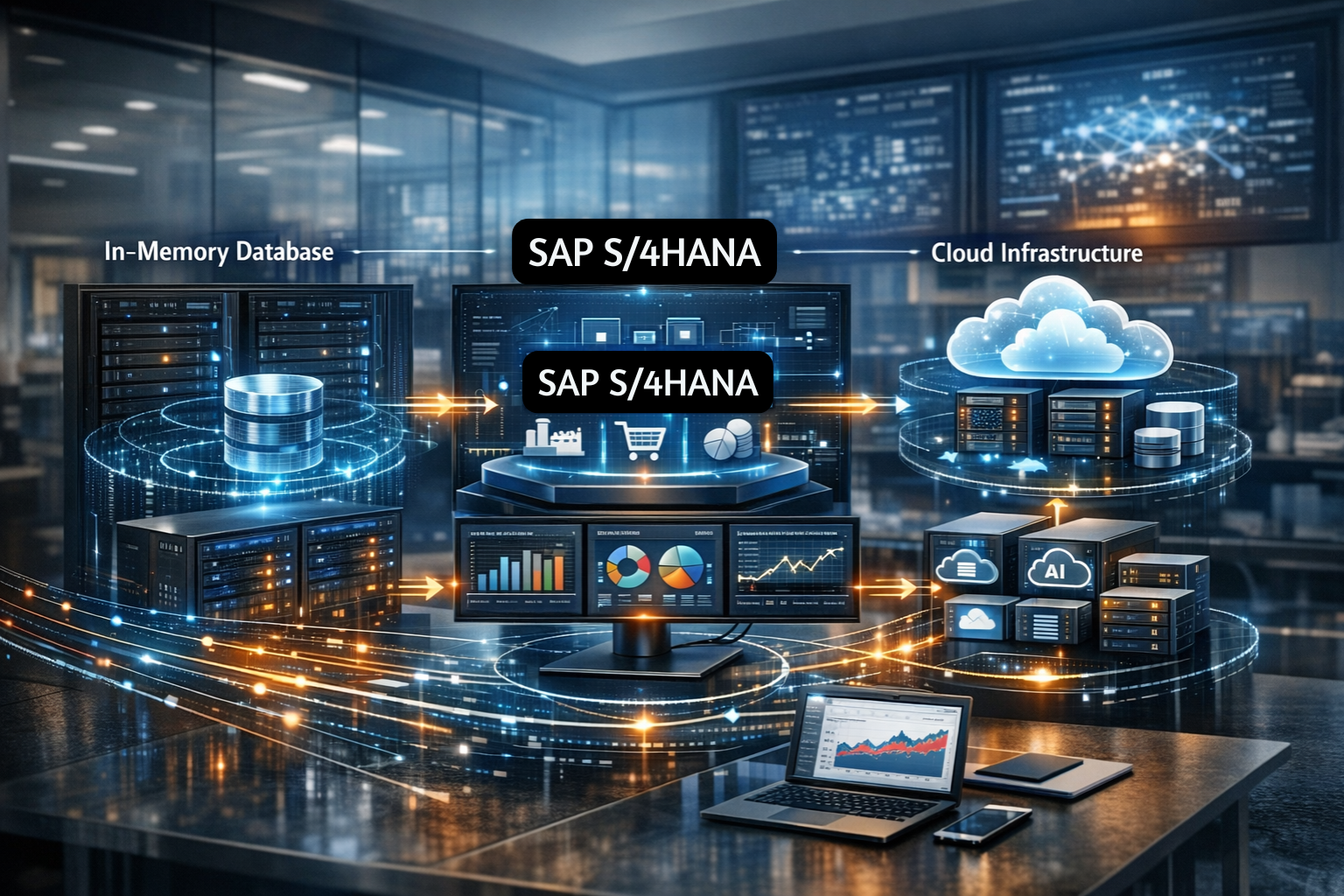 Incluir termos como SAP HANA, S/4HANA, cloud, in-memory