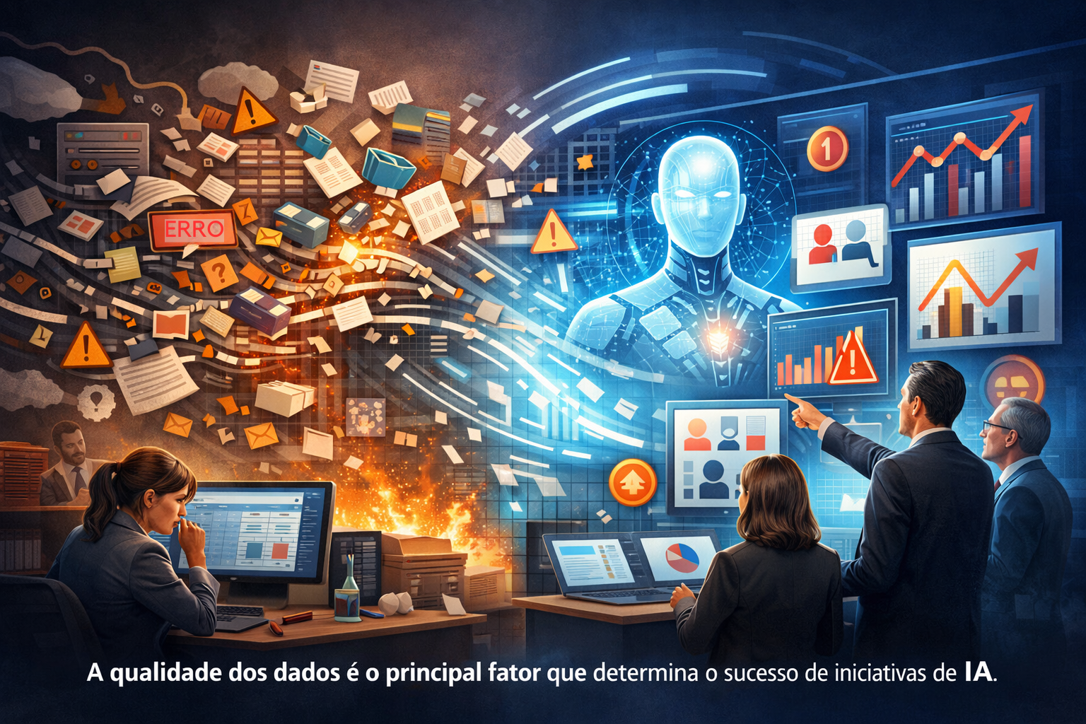 qualidade de dados na inteligência artificial impactando decisões estratégicas empresariais