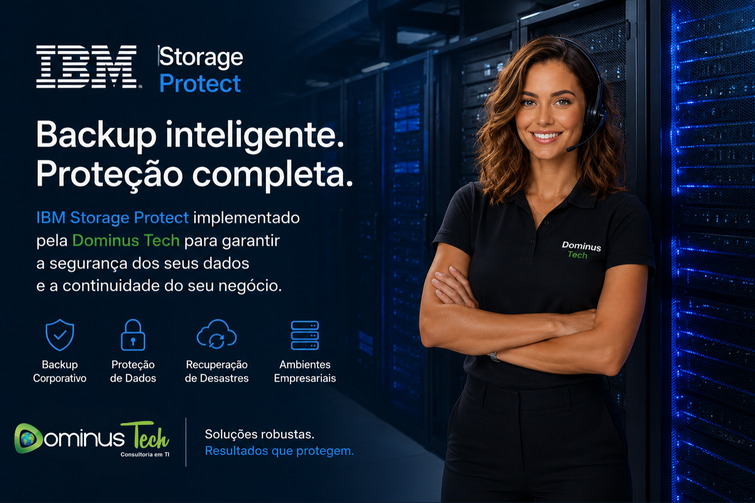 IBM Storage Protect backup corporativo Dominus Tech proteção de dados empresariais em datacenter